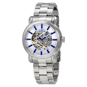 NWT Authentic Invicta Vintage Objet D Art Automatic Silver Dial Men's Watch